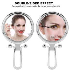 Makeup Mirror, Portable Double Sided Magnifying Cosmetic Mirror, 1X 5X Magnification Mirror for Daily Makeup Makeup Mirror, Portable Double Sided Magnifying Cosmetic Mirror, 1X 5X Magnification Mirror for Daily Makeup