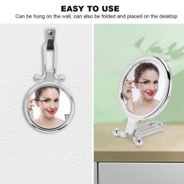Makeup Mirror, Portable Double Sided Magnifying Cosmetic Mirror, 1X 5X Magnification Mirror for Daily Makeup Makeup Mirror, Portable Double Sided Magnifying Cosmetic Mirror, 1X 5X Magnification Mirror for Daily Makeup