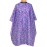 Plum Hill Hair Salon Cape for Stylists - Waterproof Hair Cutting Cape with Snaps, Pink and Purple Swirls
