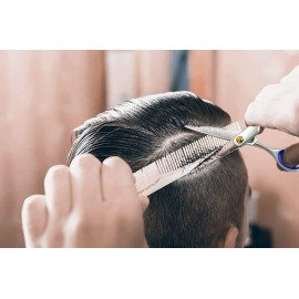 Professional Barber Scissor Hair Cutting Set - 1 Straight Edge Hair Scissor, Shears, By ShearGuru (5.5) Professional Barber Scissor Hair Cutting Set - 1 Straight Edge Hair Scissor, Shears, By ShearGuru (5.5)