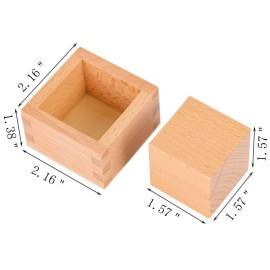 Montessori 3D Object Fitting Exercise with Tray Ball Egg with Cup and Cube with Box Montessori Infant Toys Materials for Toddlers Babies