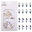 Tisslan 100pcs Crystal Ab Foild Flatback Rhombus Strass 3d Nail Decoration Jewels Stones 2 Size Mix Supply 50pcs Each