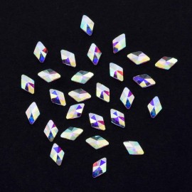 Tisslan 100pcs Crystal Ab Foild Flatback Rhombus Strass 3d Nail Decoration Jewels Stones 2 Size Mix Supply 50pcs Each Tisslan 100pcs Crystal Ab Foild Flatback Rhombus Strass 3d Nail Decoration Jewels Stones 2 Size Mix Supply 50pcs Each
