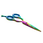 Blizzard Professional Hair Cutting Scissors - 5.5 inch VG10 Cobalt Haircut Shears with Razor Sharp Blades - Rainbow Finish Barber Hairdressing Travel Case for Salons & Home Use