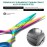 Blizzard Professional Hair Cutting Scissors - 5.5 inch VG10 Cobalt Haircut Shears with Razor Sharp Blades - Rainbow Finish Barber Hairdressing Travel Case for Salons & Home Use