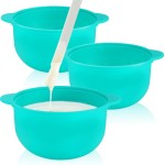 Boao 3 Pieces Silicone Wax Pot Replacement, 14 oz Wax Pot Insert for Hair Removal Wax Warmer Liner, Removable Waxing Bowl for Home Use, 500 ml