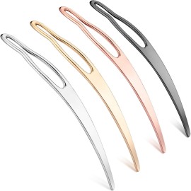 WILLBOND Dreadlock Tool for Locs, Easyloc Hair Tool for Dreadlocks, Interlocks or Sisterlocks, Tightening Accessory - 4 Pieces (Gold, Silver, Black, Rose Gold)