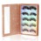 Blulu 2 Packs 5 Pairs Eyelash Book Empty False Lash Storage Book Box Glitter False Eyelash Storage Case Container Makeup Display Lash Holder Portable Travel Catalog for Women, Rose Gold