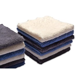 Kyapoo Baby Washcloths 12 Pack 12x12 Inches Microfiber Coral Fleece Extra Absorbent and Soft for Newborns, Infants and Toddlers-3