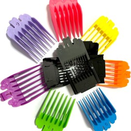 12 Pcs Colorful Professional Hair Clipper Combs Guides 1/24 to 1,Attachment Guide Combs,Replacement Guards Set for Wahl, Fits for Most All Full Size Hair Clippers/Trimmers 12 Pcs Colorful Professional Hair Clipper Combs Guides 1/24 to 1,Attachment Guide Combs,Replacement Guards Set for Wahl, Fits for Most All Full Size Hair Clippers/Trimmers