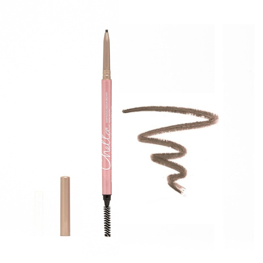 Chella Eyebrow Pencil - Vegan, Gluten Free, Cruelty Free, Paraben Free, Long Wearing, Smooth Consistency (Marvelous Medium Brown) Chella Eyebrow Pencil - Vegan, Gluten Free, Cruelty Free, Paraben Free, Long Wearing, Smooth Consistency (Marvelous Medium Brown)