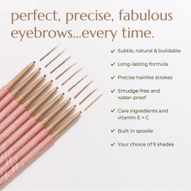 Chella Eyebrow Pencil - Vegan, Gluten Free, Cruelty Free, Paraben Free, Long Wearing, Smooth Consistency (Marvelous Medium Brown) Chella Eyebrow Pencil - Vegan, Gluten Free, Cruelty Free, Paraben Free, Long Wearing, Smooth Consistency (Marvelous Medium Brown)