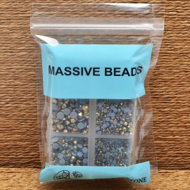 4000Pcs Mixed Size Hot Fix Round Crystals Gems Glass Stones Hotfix Flat Back Rhinestones (Mine Gold) 4000Pcs Mixed Size Hot Fix Round Crystals Gems Glass Stones Hotfix Flat Back Rhinestones (Mine Gold)