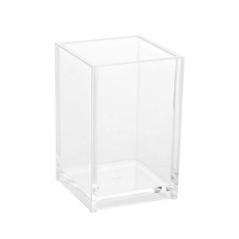 MAVIS LAVEN Large Brushes Storage Acrylic Makeup Brush Organizer Nail Pen Organizer Case Single 1 Compartment Transparent Cosmetics