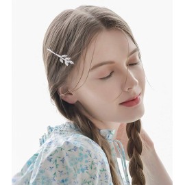 inSowni 30 Pack/15 Pairs Silver Retro Vintage Metal Bobby Pins Hair Clips Barrettes Accessories Leaf Bow Flower Butterfly for Women Girls