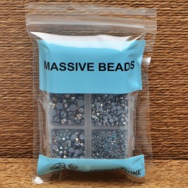 4000Pcs Mixed Size Hot Fix Round Crystals Gems Glass Stones Hotfix Flat Back Rhinestones (Silver Flare) 4000Pcs Mixed Size Hot Fix Round Crystals Gems Glass Stones Hotfix Flat Back Rhinestones (Silver Flare)