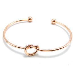 COFOZA Maid of Honor Champagne Compact Pocket Makeup Mirror with Rose Gold Knot Bracelet and Gift Box for Wedding Proposal Gift