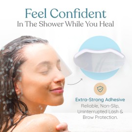 Eyelash Shield Shower Visor For Adults - 100 Eye Shields for After Surgery Shampoo, Microblading Supplies Permanent Makeup Supplies - Lash Guard - Eyelash Protector - Eye Shield After Cataract Surgery Eyelash Shield Shower Visor For Adults - 100 Eye Shields for After Surgery Shampoo, Microblading Supplies Permanent Makeup Supplies - Lash Guard - Eyelash Protector - Eye Shield After Cataract Surgery