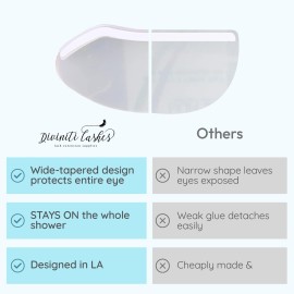 Eyelash Shield Shower Visor For Adults - 100 Eye Shields for After Surgery Shampoo, Microblading Supplies Permanent Makeup Supplies - Lash Guard - Eyelash Protector - Eye Shield After Cataract Surgery Eyelash Shield Shower Visor For Adults - 100 Eye Shields for After Surgery Shampoo, Microblading Supplies Permanent Makeup Supplies - Lash Guard - Eyelash Protector - Eye Shield After Cataract Surgery