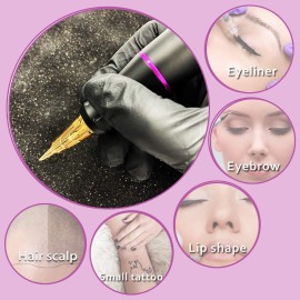 EZ Tattoo Cartridge Needles - 20Pcs 08 (7RL) Permanent Makeup SMP Bugpin Round Liner 0.25mm Microblading Hair Scalp for Tattoo Pen Rotary Machine Supply - V-SELECT