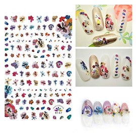 5 Sheets /350Pcs 3D Nail Art Dried Flowers Sticker Natural Real Dry Flower Nail Art Decoration Lovely Flower Beauty Nail Stickers for 3D Nail Art Acrylic UV Gel Tips 5 Sheets /350Pcs 3D Nail Art Dried Flowers Sticker Natural Real Dry Flower Nail Art Decoration Lovely Flower Beauty Nail Stickers for 3D Nail Art Acrylic UV Gel Tips