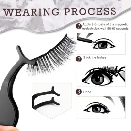 20 Kinds of 3D 5D Magnetic Eyelash Kit with Different Density, Magnetic Eyelashes with 4 Eyelash Glue and 2 Tweezers, for Women and Girls Natural Look No Glue Needed 20 Kinds of 3D 5D Magnetic Eyelash Kit with Different Density, Magnetic Eyelashes with 4 Eyelash Glue and 2 Tweezers, for Women and Girls Natural Look No Glue Needed