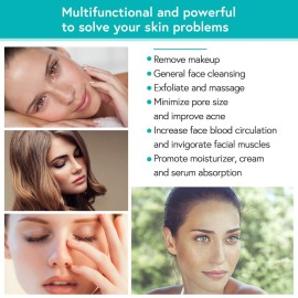 Mary Lavender Silicone Face Scrubber Soft Facial Cleansing Brush Blackhead Srubber Cleanser Brush for Exfoliating Massage Face for All Skin Types(4 Pack) Mary Lavender Silicone Face Scrubber Soft Facial Cleansing Brush Blackhead Srubber Cleanser Brush for Exfoliating Massage Face for All Skin Types(4 Pack)