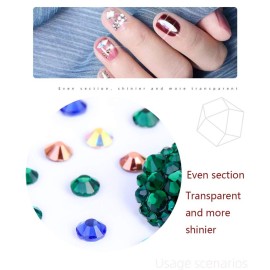 GBSTORE Nail Art Crystal Rhinestones,3D AB Glass Rhinestones, Nail Art Studs Nail Sequins For DIY Nails Art Clothes Shoes Crafts Decorations, Mixed Size and Colors,Approx1440-2080Pcs (Silver) GBSTORE Nail Art Crystal Rhinestones,3D AB Glass Rhinestones, Nail Art Studs Nail Sequins For DIY Nails Art Clothes Shoes Crafts Decorations, Mixed Size and Colors,Approx1440-2080Pcs (Silver)