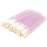 300 PCS Lip Brushes Disposable Lip Gloss Wands Lipstick Applicator Makeup Tool, Crystal Pink Handle