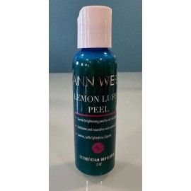 Ann Webb Lemon Luffa Peel - Lemon Glycolic Mask -All Natural Fruit Enzyme Brightening Face Mask w/Fruit Acids & Antioxidants Brightens Dull Complexion, Exfoliates & help w/Hyperpigmentation. (2oz)