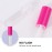 Minkissy 100 Pcs Lip gloss Empty Tubes Containers with Rosy Cap 8ml Refillable Eyelash Growth Oil Container DIY Craft Home Travel Outdoor