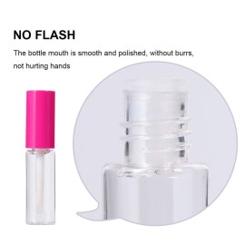 Minkissy 100 Pcs Lip gloss Empty Tubes Containers with Rosy Cap 8ml Refillable Eyelash Growth Oil Container DIY Craft Home Travel Outdoor