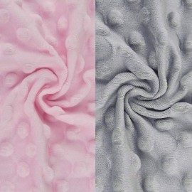 BlueSnail Soft and Strechy Minky Bassinet Fitted Sheet, Cradle Sheets for Bassinet Pad/Mattress 2pk (Bassinet, Pink+Gray)