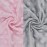 BlueSnail Soft and Strechy Minky Bassinet Fitted Sheet, Cradle Sheets for Bassinet Pad/Mattress 2pk (Bassinet, Pink+Gray)