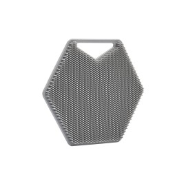 Tooletries - Body Scrubber - Silicone Exfoliating Scrubber - Bathroom & Shower Accessories for Men, Travel Essentials for Men - Durable & Long Lasting Body Wash Scrubber for Men - Grey