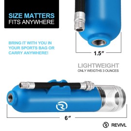 Ball Pump for Sports Balls - 5 Needles - Basketball Pump, Soccer Ball Pump - Air Pump for Balls, Volleyball, Football Accessories Equipment - Hand Pump for Inflatables - Never Lose Pin with Holder