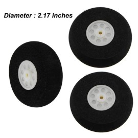 AONTOKY 1 Set Aluminum Landing Gear Wheel Kit DIY Parts for RC Plane Jet for Cessna 182 Replacement