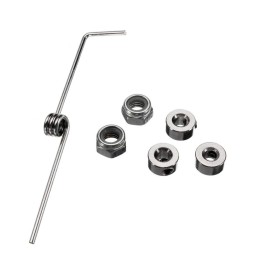 AONTOKY 1 Set Aluminum Landing Gear Wheel Kit DIY Parts for RC Plane Jet for Cessna 182 Replacement