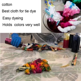 10 Pack Cotton White Scrunchies for Tie Dye 10 Pack Cotton White Scrunchies for Tie Dye