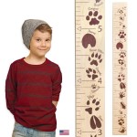Headwaters Studio Safari Height Growth Chart - Nursery Animal Tracks Wall Decor, Wooden Growth Chart, Height Chart for Kids, Growth Chart for Wall, Baby Height Growth, Growth Record, Height Ruler