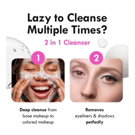 CELEFIT Double Effect Cleanser Oil to Foam - Korean Cleansing Oil Makeup Remover Foaming Facial Cleanser | Makeup Remover Oil to Foam Cleanser Face Wash for Women & Men | Korean Oil Cleanser (6.34oz) CELEFIT Double Effect Cleanser Oil to Foam - Korean Cleansing Oil Makeup Remover Foaming Facial Cleanser | Makeup Remover Oil to Foam Cleanser Face Wash for Women & Men | Korean Oil Cleanser (6.34oz)