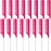 16 Pcs Rat Tail Comb Foiling Steel Pin Parting Fiber Heat Resistant Teasing Combs with Pintail for Women Girls Hair Styling(Rose Red)