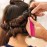 16 Pcs Rat Tail Comb Foiling Steel Pin Parting Fiber Heat Resistant Teasing Combs with Pintail for Women Girls Hair Styling(Rose Red)
