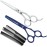 JW Professional Shears & Thinner Combo Razor Edge CRX Series - Barber & Hair Cutting Scissors/Shears Japanese Stainless Steel (RBC-V3)