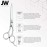 JW Professional Shears & Thinner Combo Razor Edge CRX Series - Barber & Hair Cutting Scissors/Shears Japanese Stainless Steel (RBC-V3)