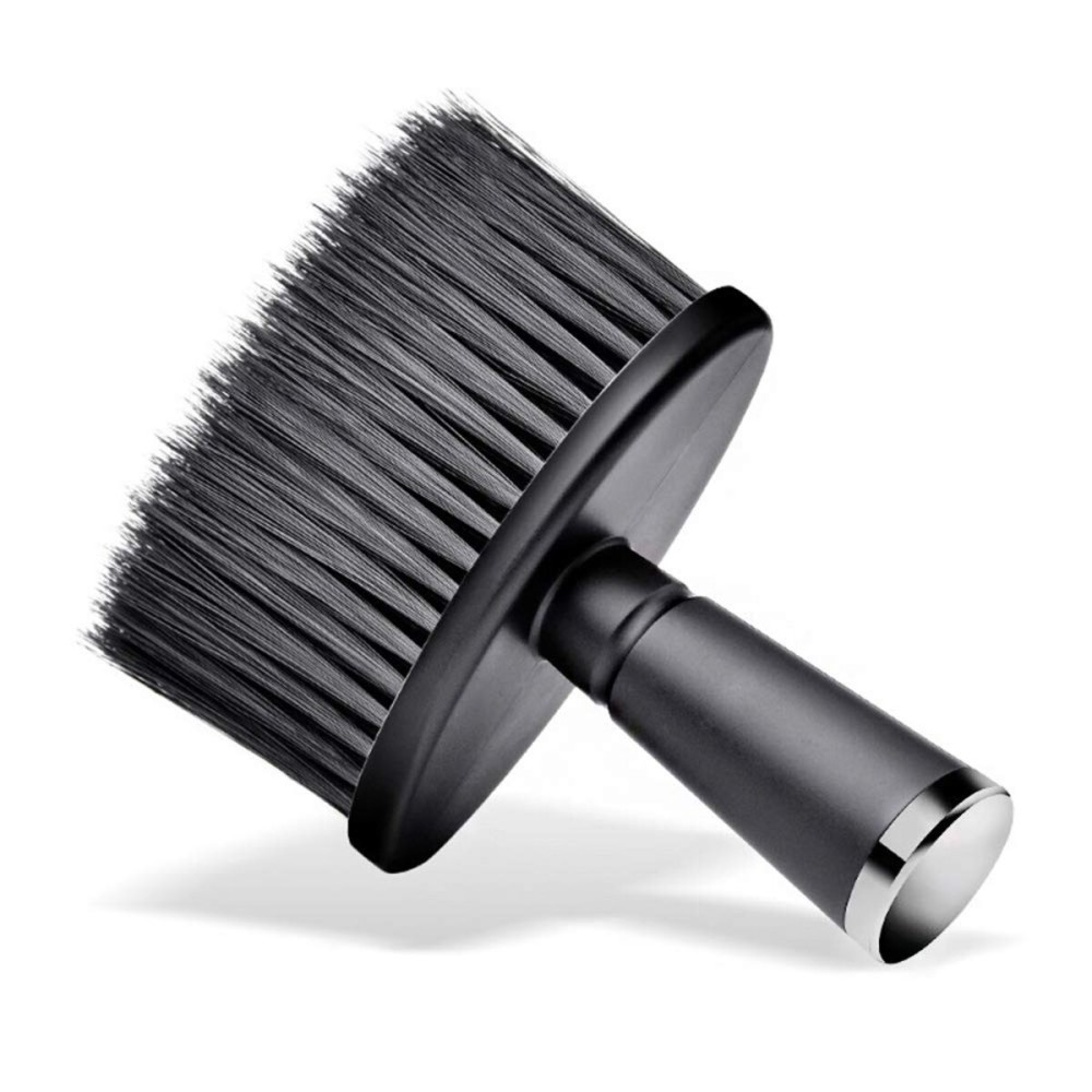 DOKKIA Barber Haircut Brush Neck Duster Hair Cutting Salon Hairdressing Cleaning Shaving Stylist Sweep Bristle (Bristles Brush Sweep Handle)