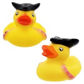 St. Patrick\'s Pirate Rubber Duck Toy Six Duckies for Kids, Bath Birthday Projects Gifts Baby Showers Classroom Summer Beach and Pool Activity Party Favors, 2 (6-Pack)