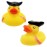 St. Patrick\'s Pirate Rubber Duck Toy Six Duckies for Kids, Bath Birthday Projects Gifts Baby Showers Classroom Summer Beach and Pool Activity Party Favors, 2 (6-Pack)