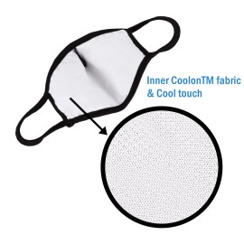 WITHMOONS 3PCS Cotton Face Mouth Mask Cool Mesh Cloth 3 Layers Facial Reusable Washable Nose Bridge Wire Black for Women Men