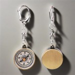 Keychain Compass, Pack of 2 Vintage Style Zinc Alloy Pocket Compass Navigation Tool for Outdoor Camping Hiking